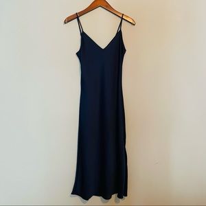 ARITZIA WILFRED ONLY SLIP DRESS. Classic Navy. Size XS.